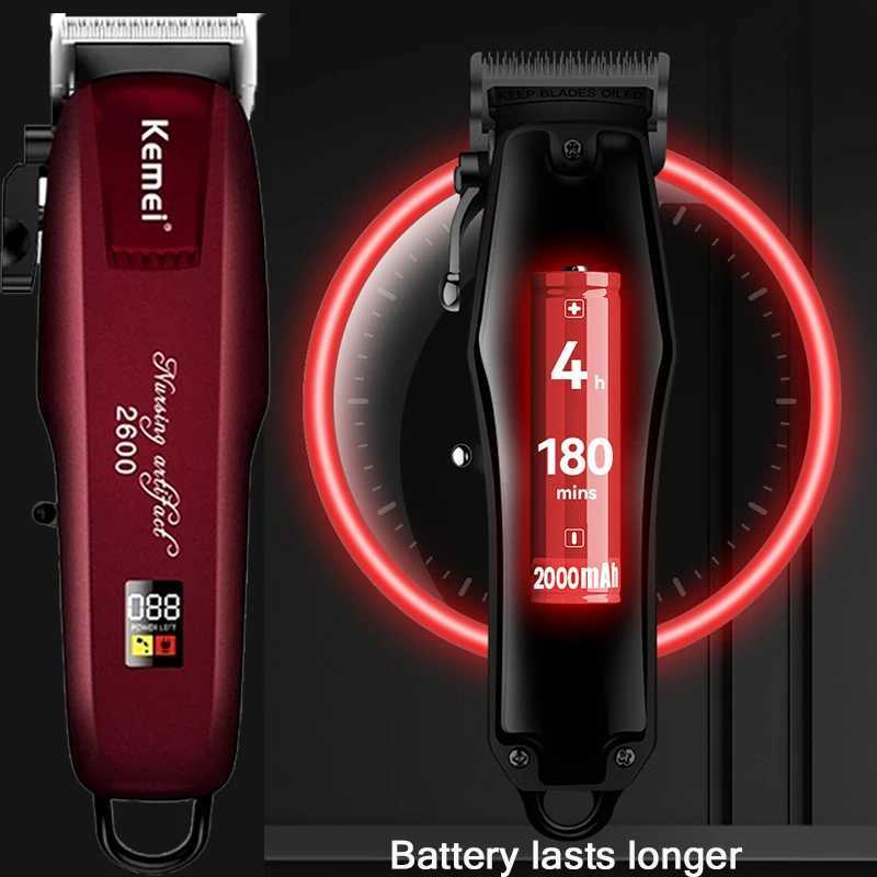 Kemei Electric Hair Clipper Professional Hair Clipper Mens Barber Beard Trimmer Rechargeable Hair Clipper W241017