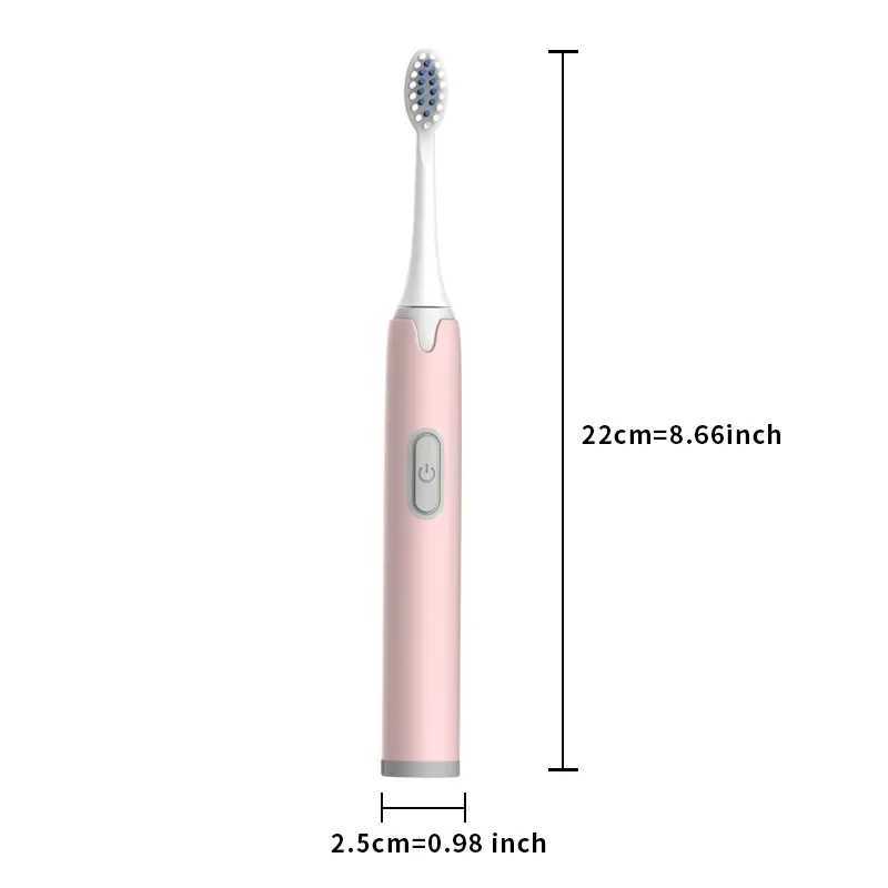 Adult electric toothbrush intelligent brush IPX7 waterproof oral care whitening replaceable brush head (excluding battery) M241017