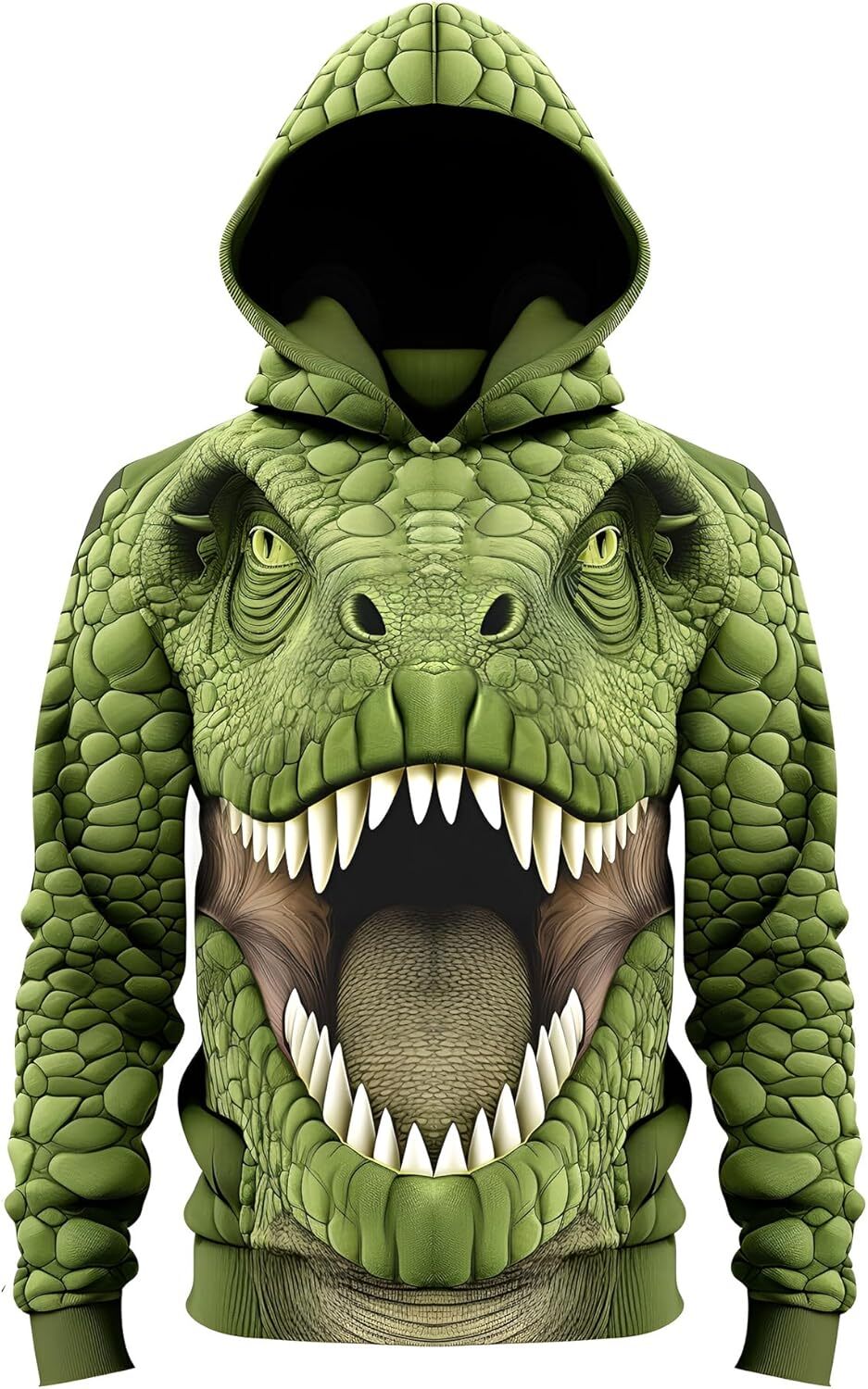 Hoodie for Mens Womens Men Hoodie 3D Printed Sweatshirt Polyester Dinosaur Tyrannosaurus Halloween Green Lightweight Graphic Hoodies sweatshirt