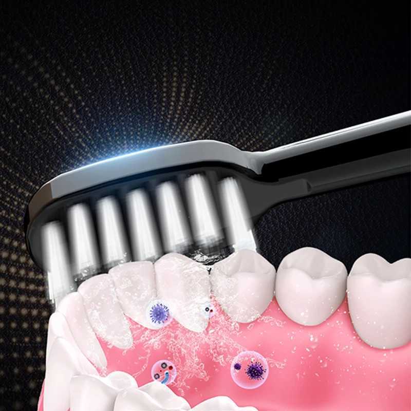 Portable Soundwave Electric Toothbrush Waterproof Battery Type Adult Soft Hair Whitening Toothbrush for Home Use M241017