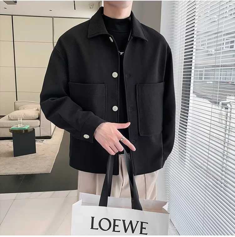 Mens casual outdoor clothing spring new clothing simple and fashionable products with large pockets fully matched fashion street clothing M241017
