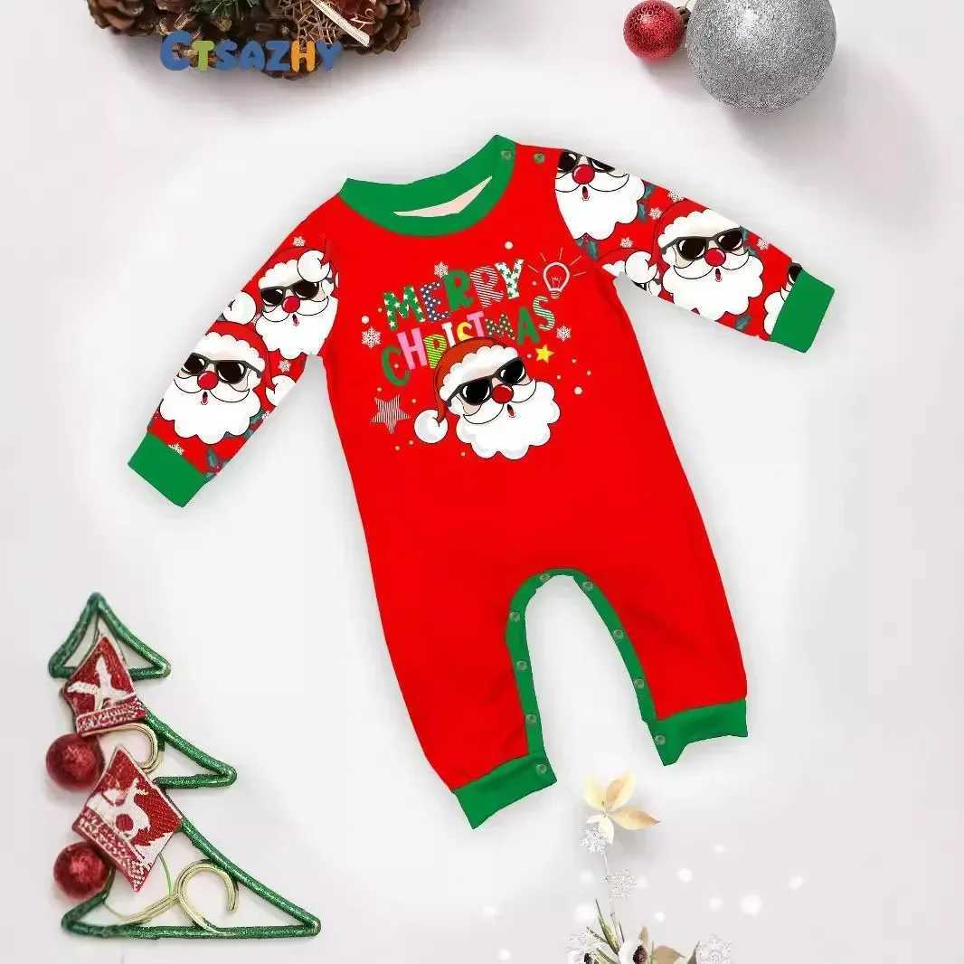 Christmas Matching Family Pajama Set 2025 Christmas Adult Children Baby Mother and Child Pajama Set W241015