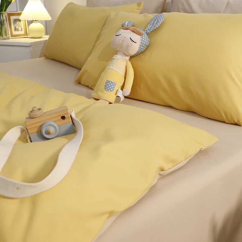 Mustard Yellow Comforter Sets King Bedding Comforter Sets Cotton Quilts King Size Modern Blankets Soft Durable Luxury Bed LinensXJ241015