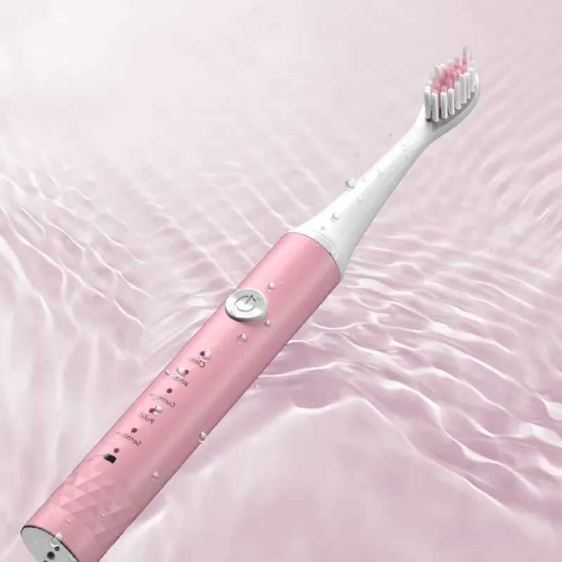 New Arrival Jianpai adult blue pink sonic electric toothbrush adult 5-speed USB charging IPX7 waterproof sonic electric toothbrush G241017