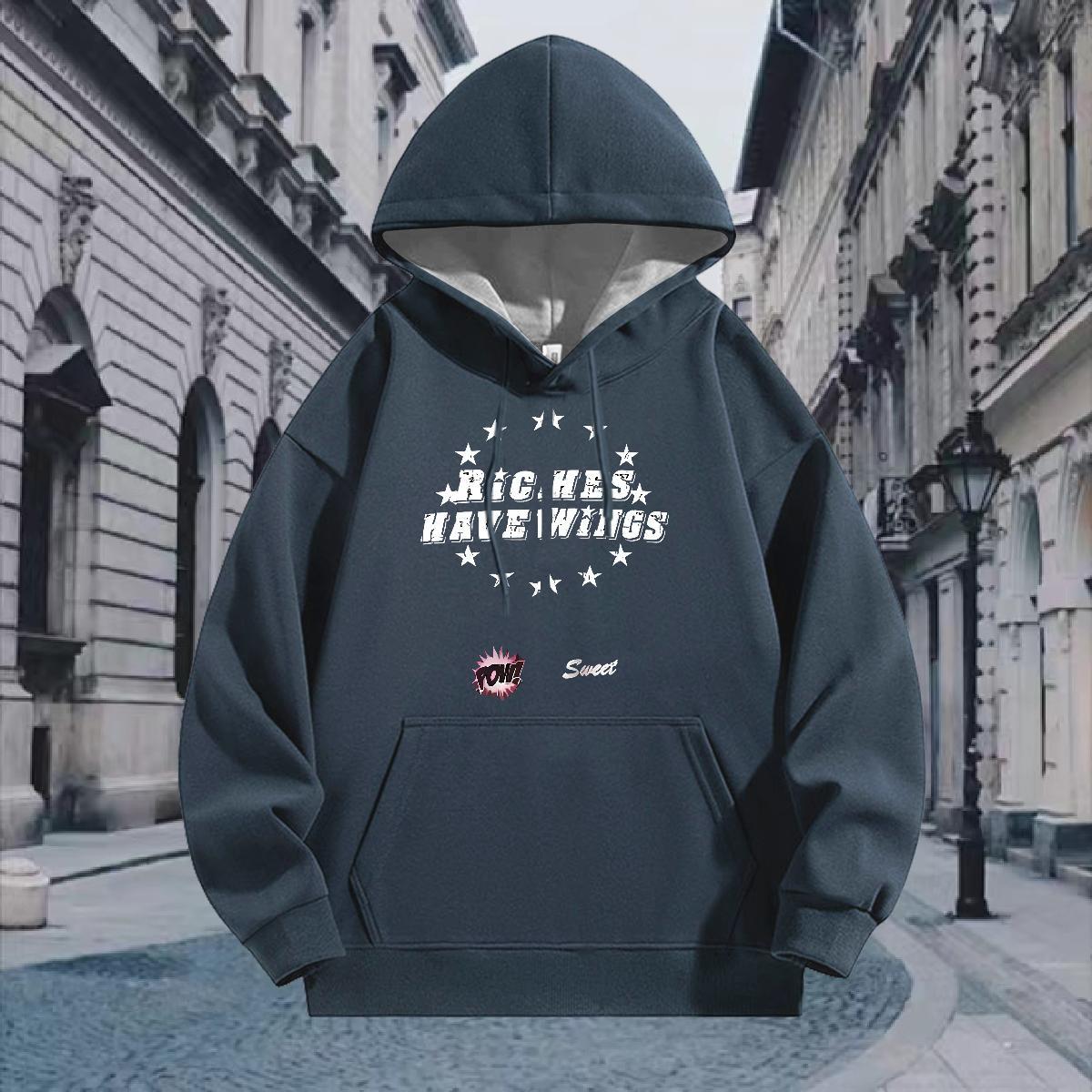 Fashion Designer Hoodie Men Breathable Long Sleeve Cool Men Hoodie Y2K Pullover Hoodie Skull Warm Fleece