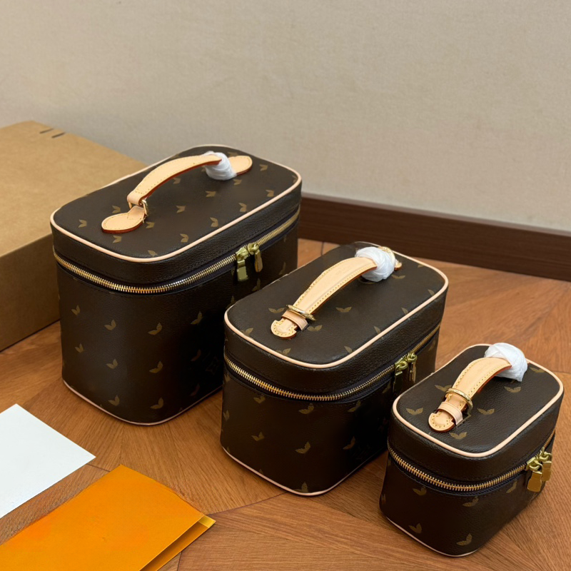 Sac de cosmétique Sac de toilette Sacs de voyage Rangement Couleur solide Impression en trois dimensions Boîte à main de luxe Sac à main de grand