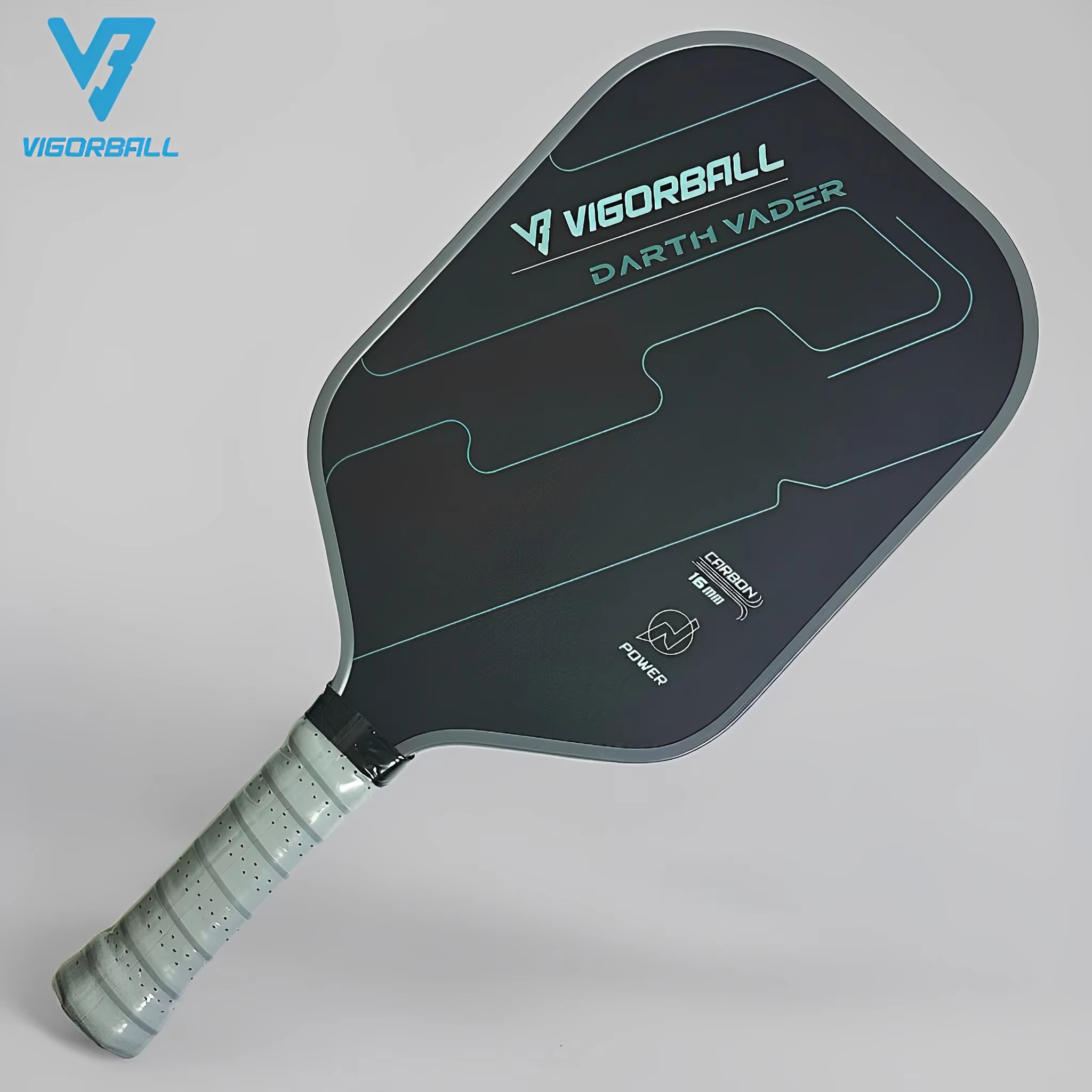 Vigorball T700 Raw Carbon Fiber Pickleball Paddle for beginners and Pros Carbon Friction Surface 16MM Polymer Honeycomb Core Enhanced Power&Spin&Contr