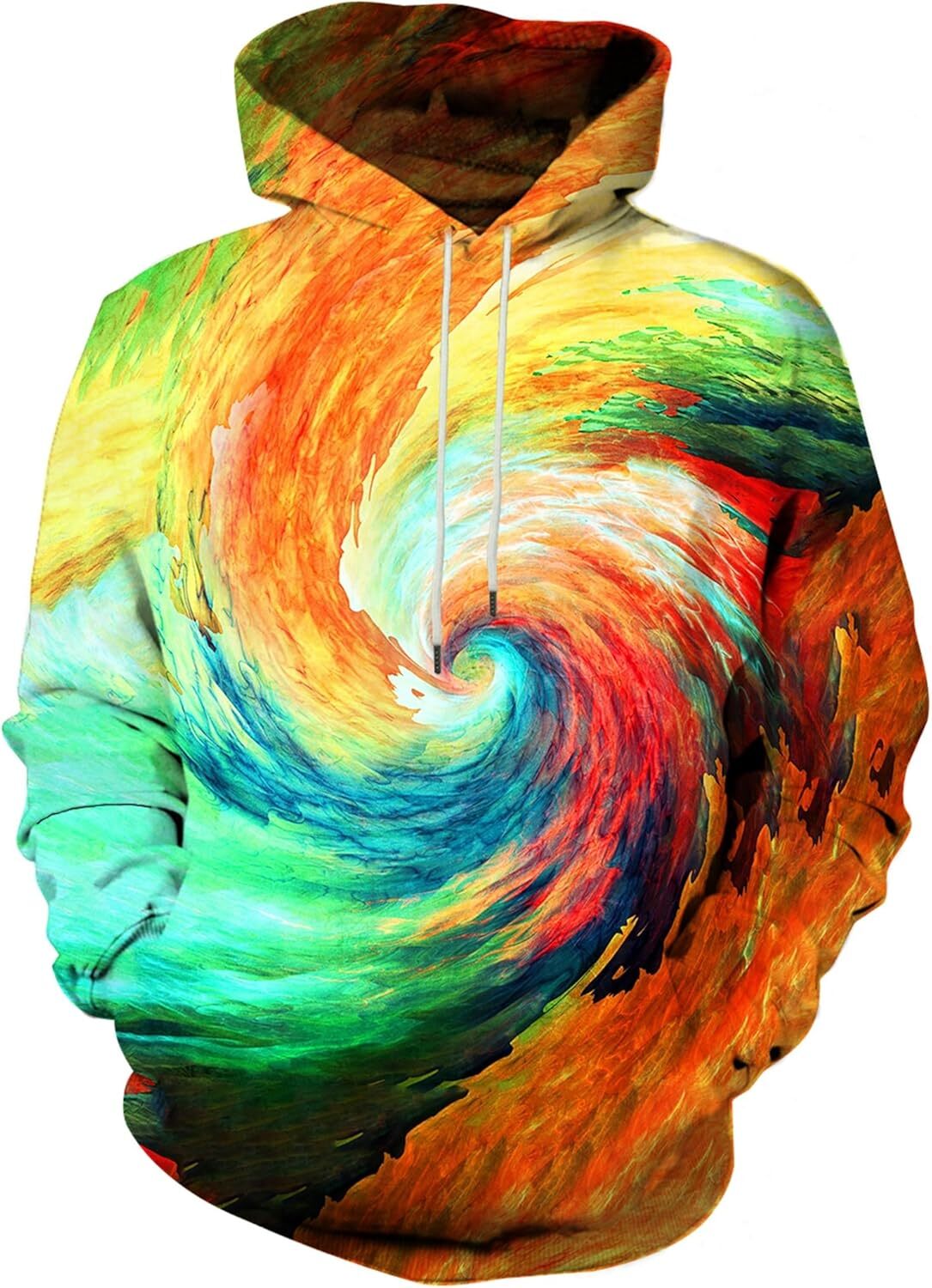 Hoodie for Mens Womens Unisex Mens and Womens Novelty Hoodies 3D Fashion Digital Print Pullover Hooded Sweatshirts with Pockets Graphic Warm
