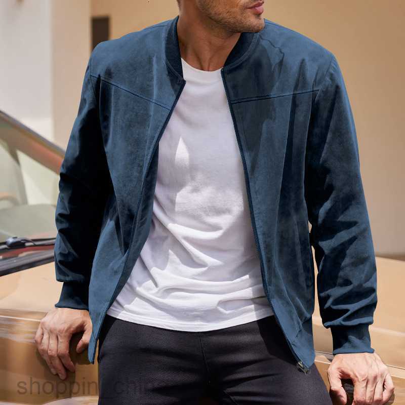 Men's Jackets Coats New man pilot jacket for spring and autumn men's casual plus size suede zipper men jacket