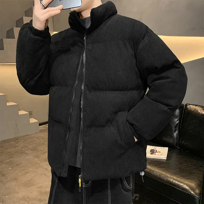 2024 Winter Mens Duck Down Jacket Winter Coats Men Fashion High Quality Corduroy Puffer Jacket Men Korean Male Ski Warm Coats 241017