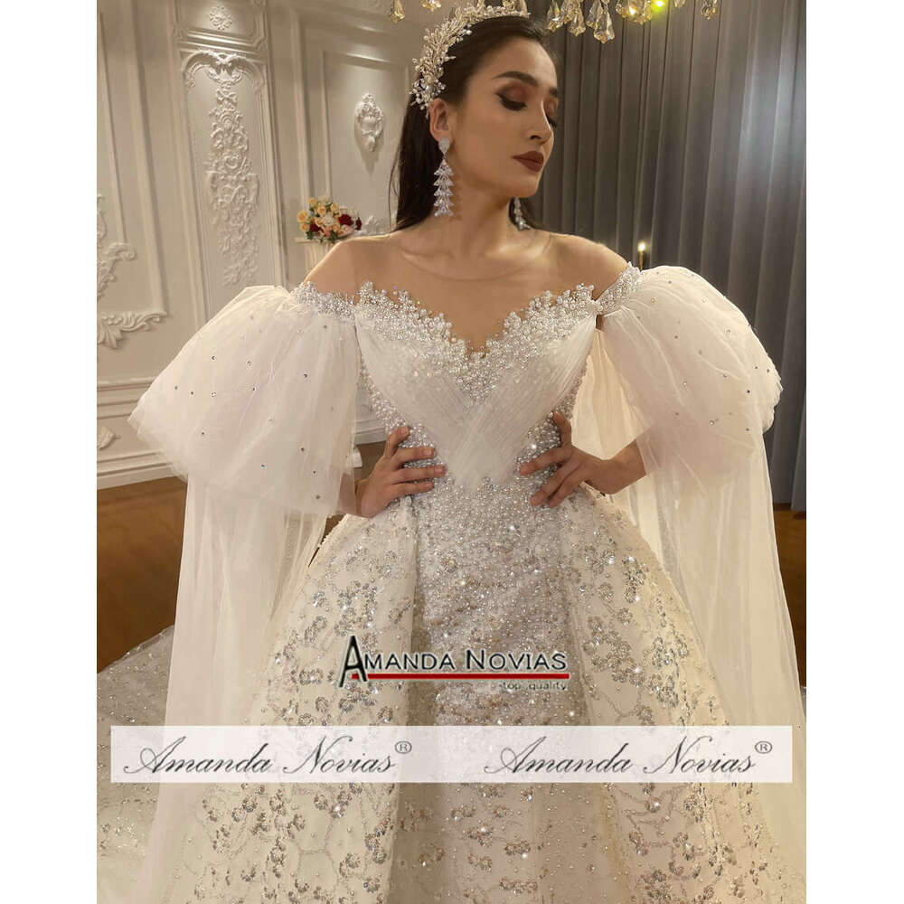 Hot Sale New Design 2 in 1 Wedding Dresses Amanda Novias