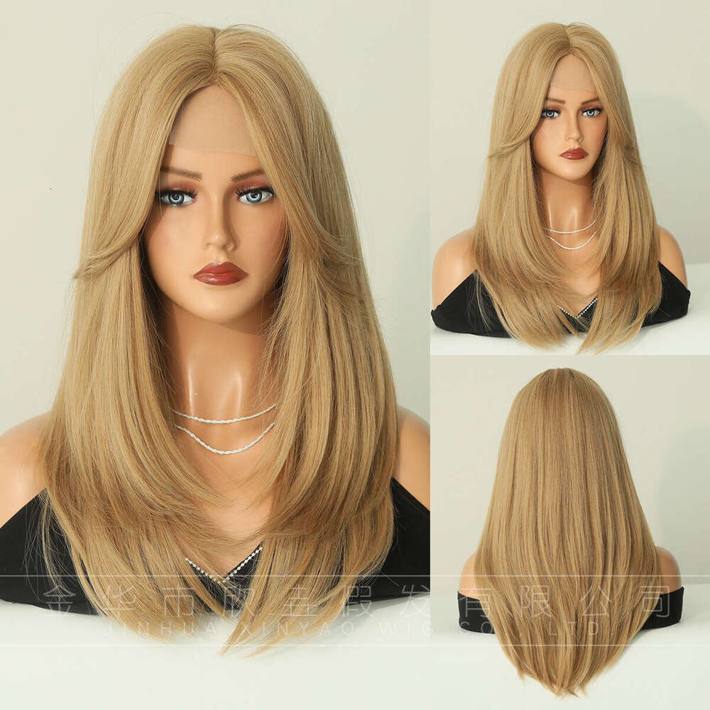 Gold Milk Tea Platinum Small Lace Wig