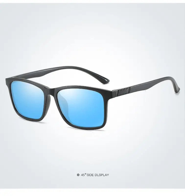 Men Polarized Sunglasses Fashion Vintage Square Light TR90 Driving Fishing Xmas Easter Christmas party Gif UV400 Eyewear 241007