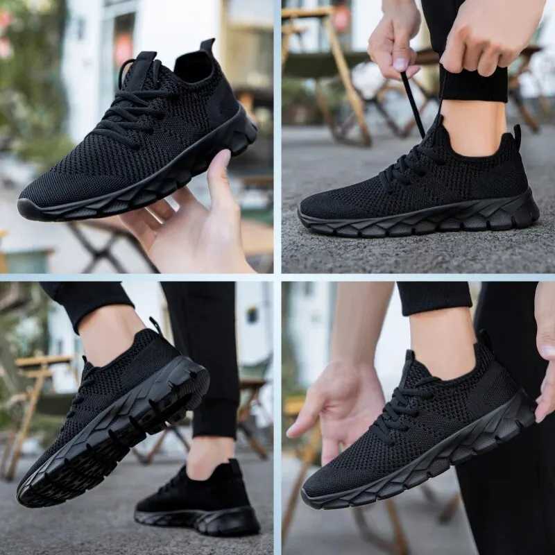 Lightweight casual mens shoes anti slip comfortable breathable sports shoes outdoor running shoes Y241017