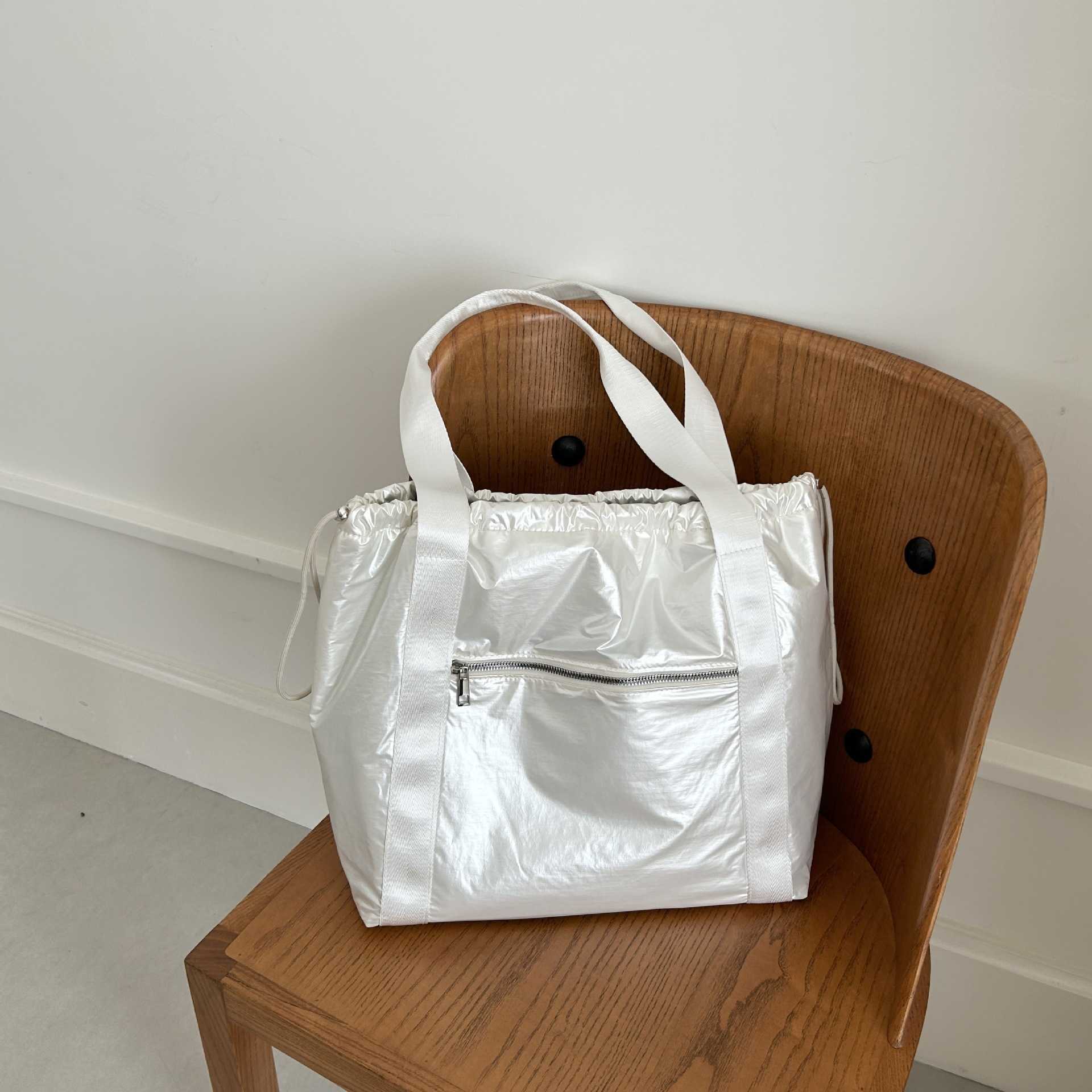 Korean Instagram Same Large Capacity Shoulder Handbag Travel Versatile Leisure Tote Bag 241015