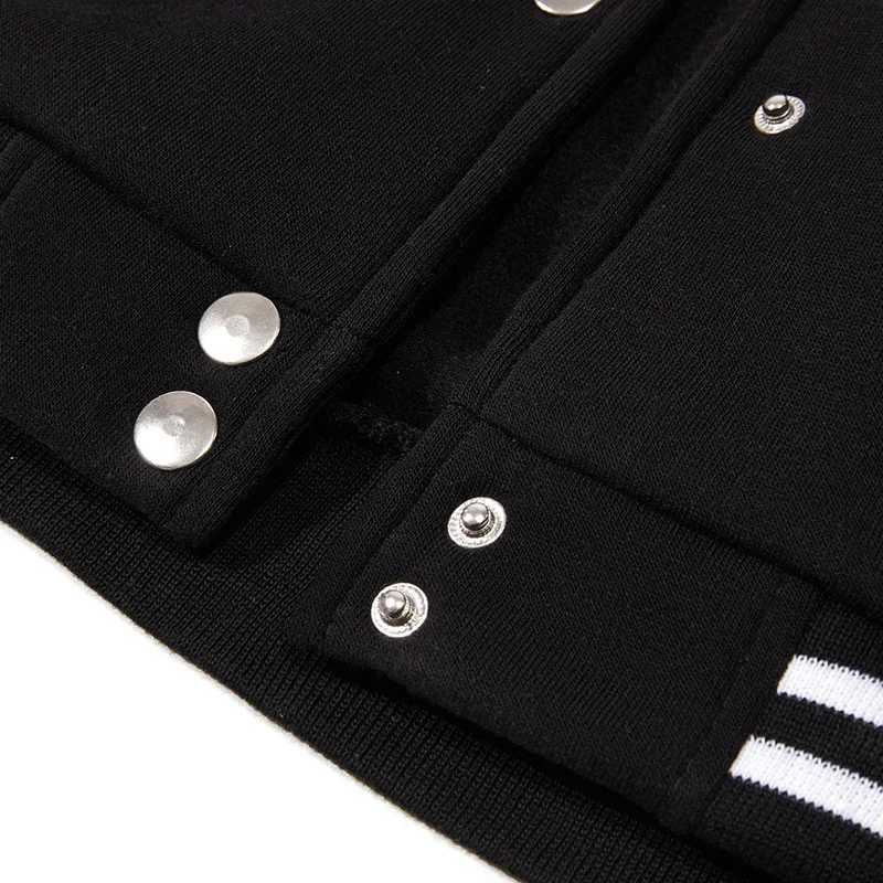 Black white gray collision color jacket loose oversized S-5XL clothing mens baseball jacket street jacket warm wool soft jacket M241017