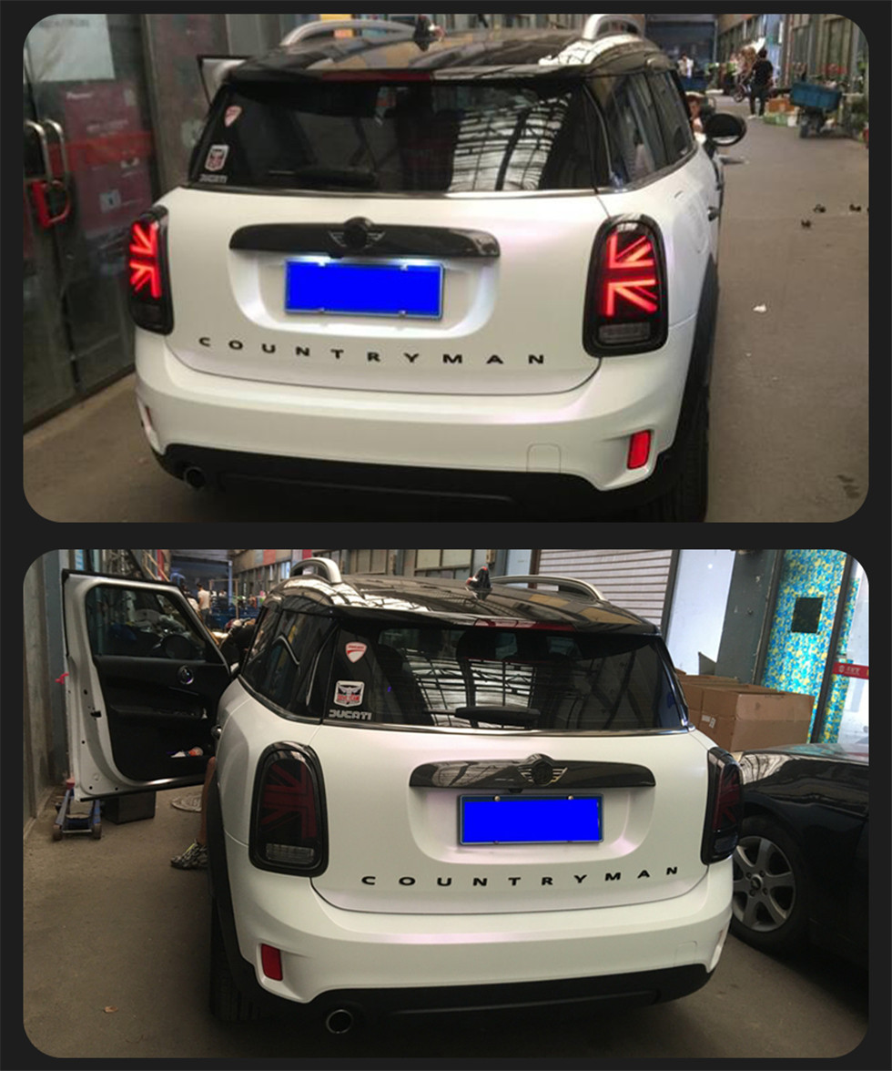 Car Taillights for MINI Cooper Countryman 20 14-20 19 F60 Dynamic Signal Tail Lamp DRL Brake Reverse Lights