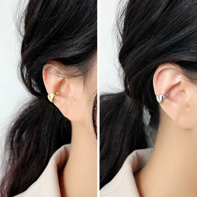 1Pcs 925 silver plated cuff earrings non perforated cuff ear clips suitable for womens party punk jewelry e296 W241017