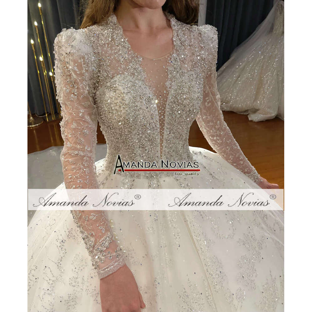 Elegant Beading Bridal Dress Ball Gown