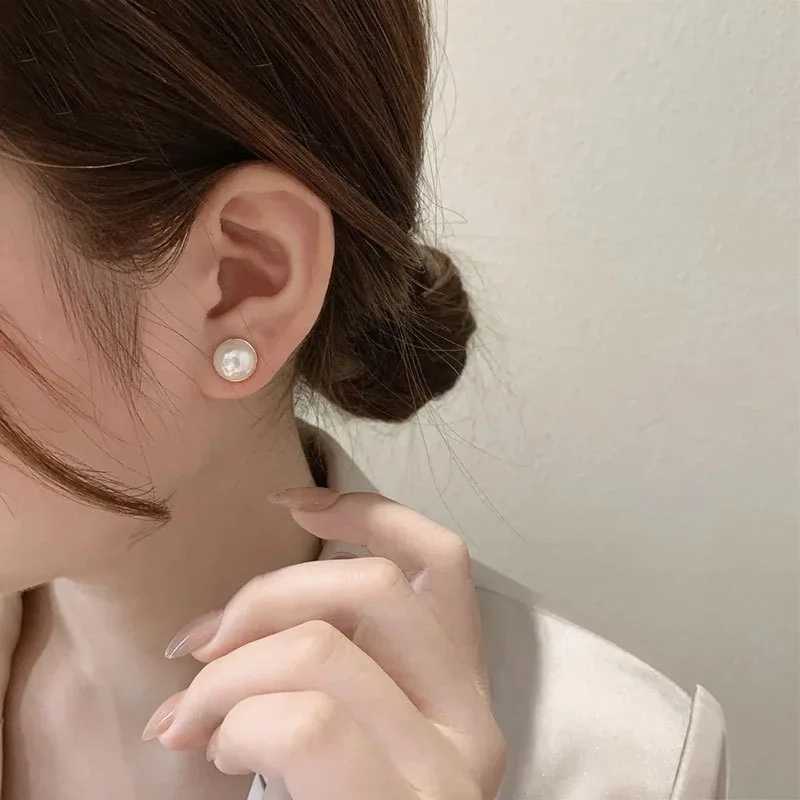 Magnetic Non Perforated Earrings with Clip Earrings for Women Retro Fashion Earrings Jewelry Accessories Pearl Earrings Korean Jewelry W241017