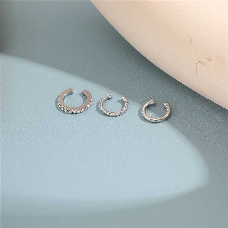 KOTIK 2024 Fashion Ear Sleeves Non Perforated Earclip Earrings Non Perforated Fake Earrings W241017