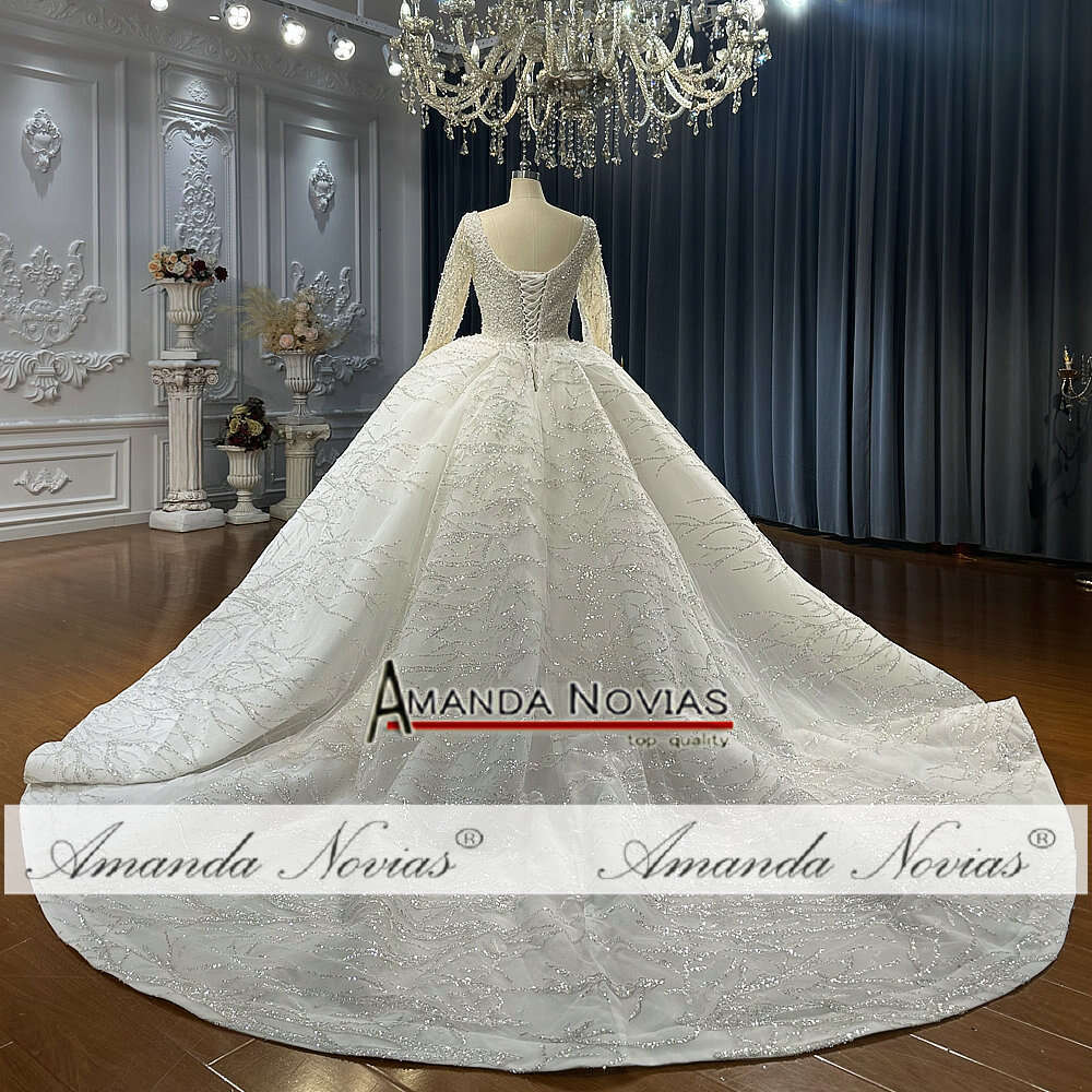 Square Necke Beading Wedding Gowns