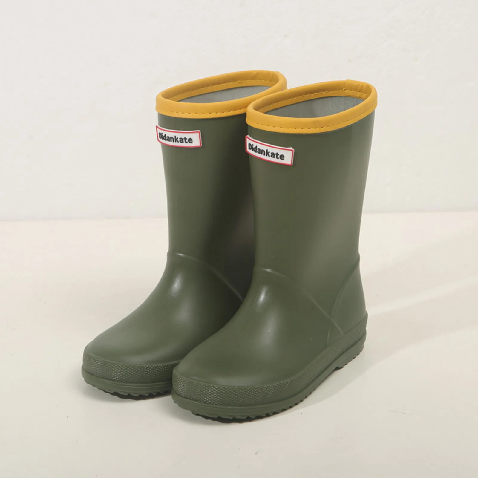 Rubber Four Seasons Shoes Children Rainboots High Quality Comfortable Outdoor Baby Boys Girls Water Shoes Kids Solid Rain Boots 241016