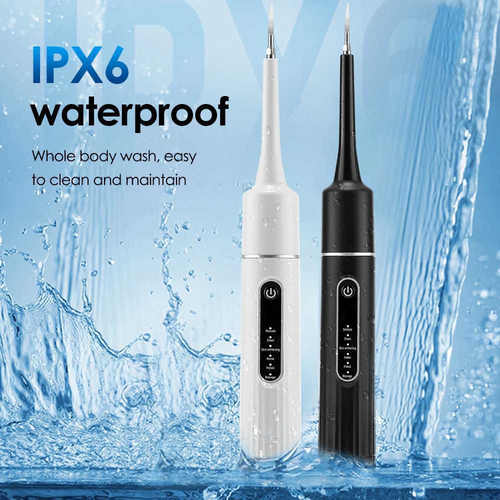 Electric dental scale teeth cleaner sonic vibration teeth brush flat calculus tartar removal teeth whitening and cleaning tool M241017