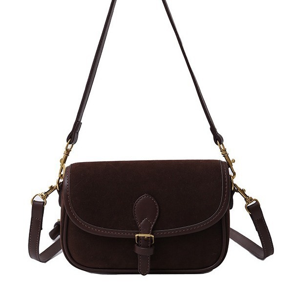 women new style matte fashionable hand-held flip cover versatile single shoulder crossbody small square bag