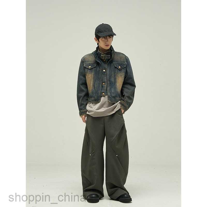 Men's Jackets Coats Spring and Autumn style design niche motorcycle denim jacket trendy brand street Coat versatile for couples