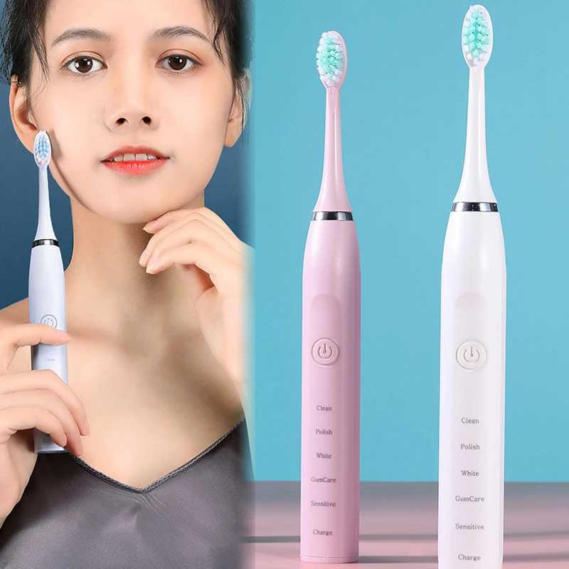 New Arrival Electric toothbrush with strong sound waves for cleaning charging and waterproof toothbrush suitable for male female beauty and household 