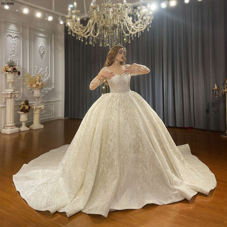 Good Price Crystal Ball Gown Wedding Dress
