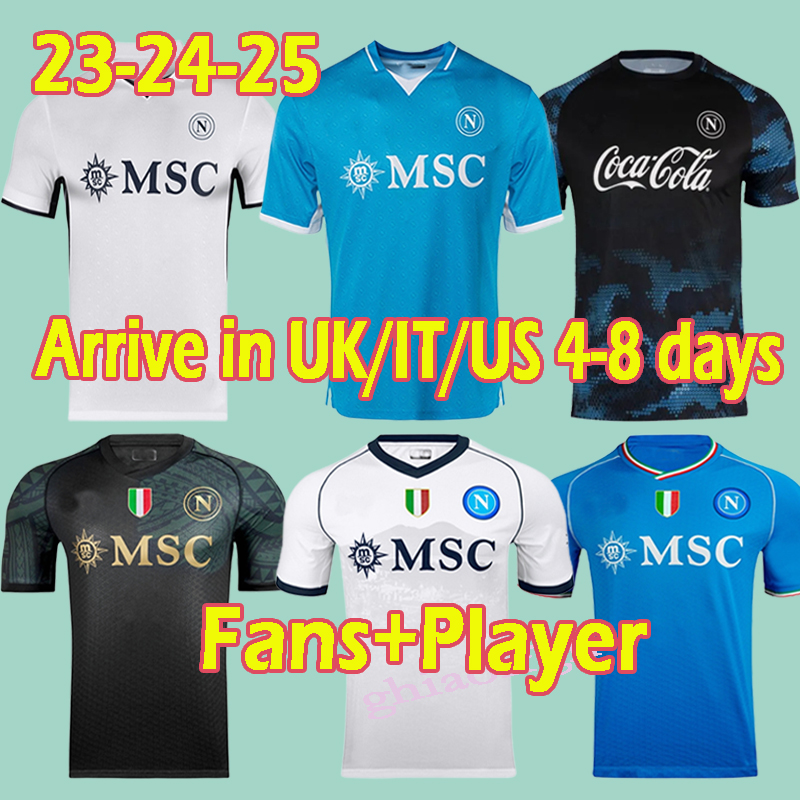 24 25 Napoli Soccer Jerseys 2023 24 KVARATSKHELIA LUKAKU Halloween special shirt MINJAE maillot naples training jersey ZIELINSKI H.LOZANO OSIMHEN football shirts