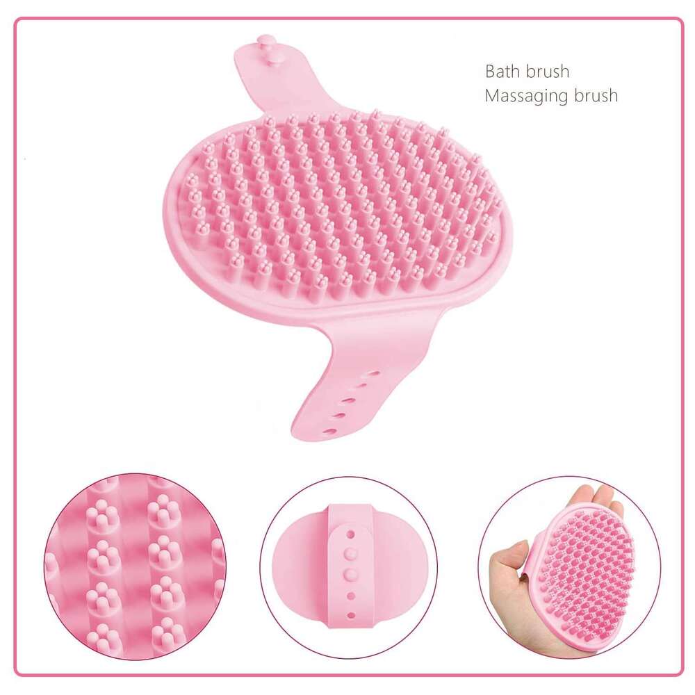 Crafterlife Small Animal Kit with Shedding Slicker Brush, Bath Massage Glove, Pet Grooming Comb, Nail Clipper Trimmer for Rabbit, Puppy, Kitten, Guine