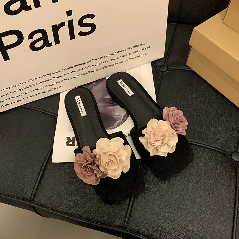 Women's Fairy Sandals: Stylish Seaside Slippers (Black, Pink, Sier) c5e9