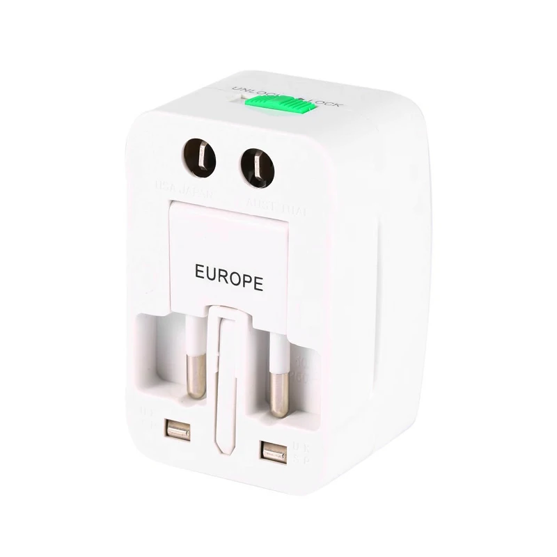Multifunctional Universal Travel Adapter EU UK US AU AC Power Charger Adapter Outlet International Converter Socket Plug Adaptor Connector with retail