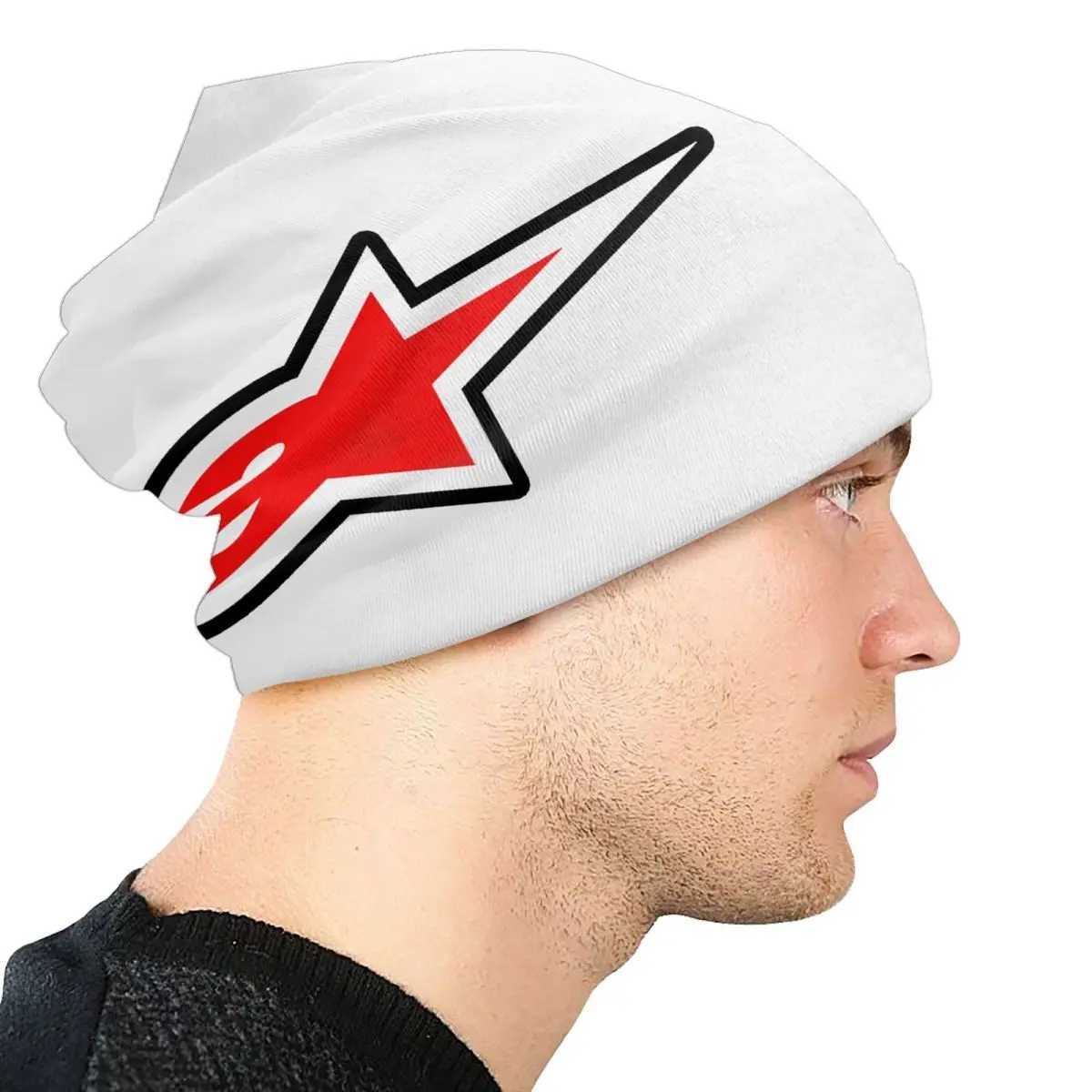 Motocross Enduro Cross Hat Knitted Hat Mens Fashion Neutral Warm Winter Skull Hat W241017