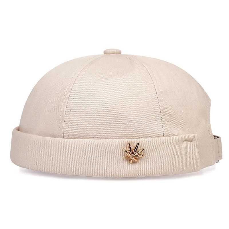 2024 New Mens Beanie Hat Retro Cotton Adjustable Womens Full Hat Brushless Hat Outdoor Skullcap Sailor Hat W241017