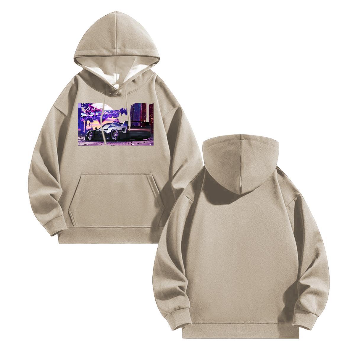 Classic Mens Hoodie Sweatshirt Street Brand Men's Hooded Sweatshirt Breathable Custom Printing Top Hoody 350g Cotton