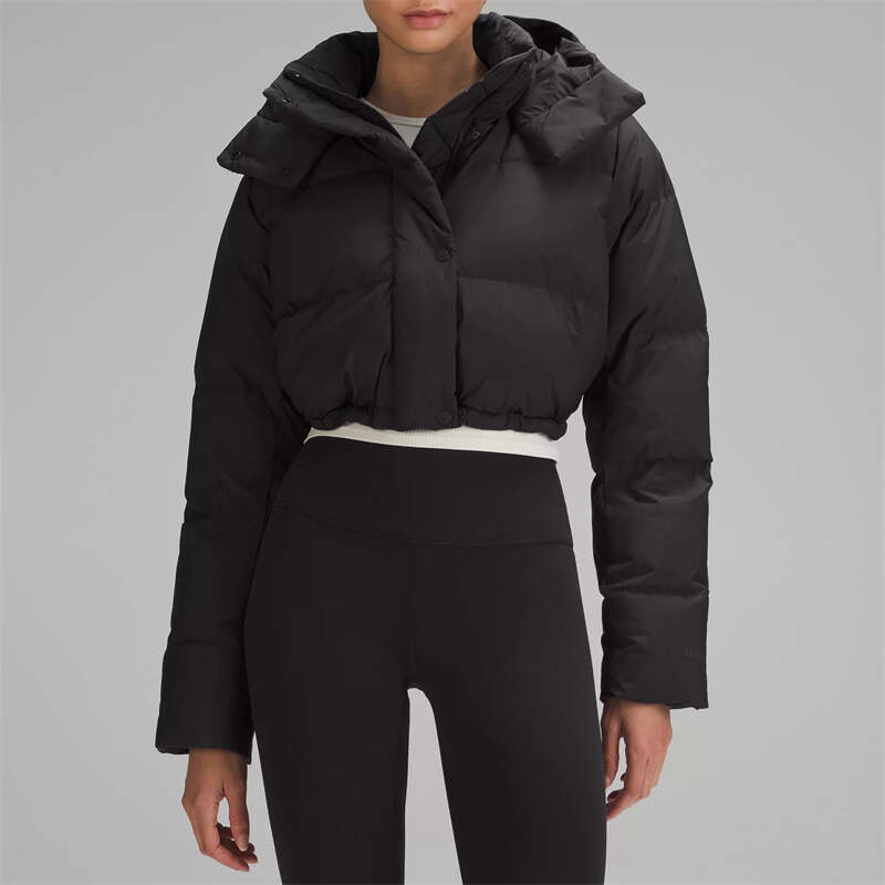 Winter Woman 2024 New High Quality White Duck Down Filg Down Jacket Short Slim Fit Hooded Puffer Coats Warm Thick Coat