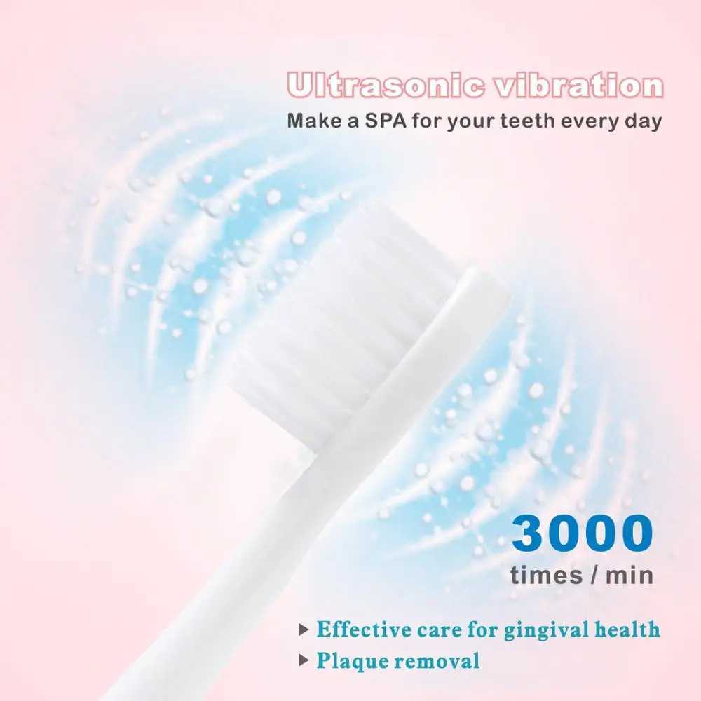New Arrival Battery type sonic ultrasonic electric toothbrush with soft bristles waterproof teeth whitening and oral hygiene toothbrush G241017