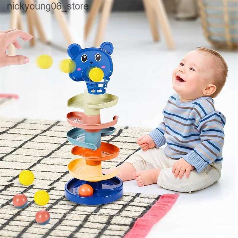 Baby Toy Development Games Montessori Rolling Ball Baby Toys Educational Toys Montessori Activity Stacking Toys For Babies 1 2 3 Years L240910