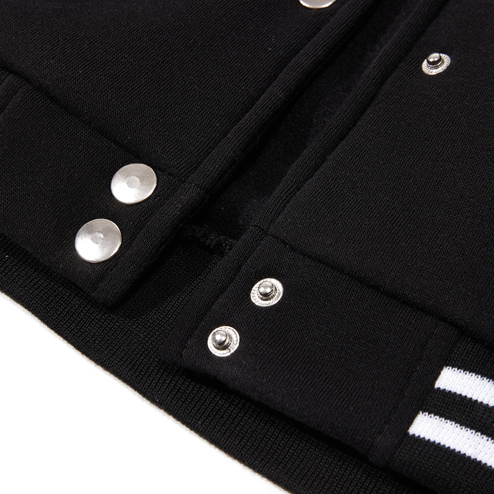 Black White Gray Collision Color Jacket Loose Oversized S-5Xl Men Baseball Clothes Street Coat Warm Fleece Soft Jackets