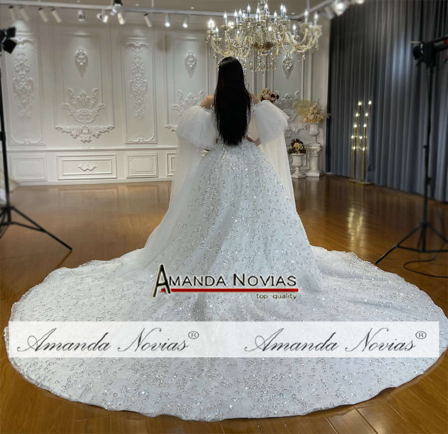 Hot Sale New Design 2 in 1 Wedding Dresses Amanda Novias