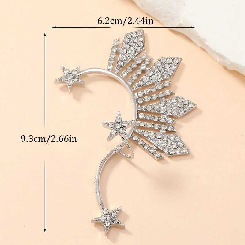 1 piece of Rhinestone star ear clip non perforated ear sleeve clip pearl Katharina gray U Miss ear sleeve inspiration Samsung and Sun W241017