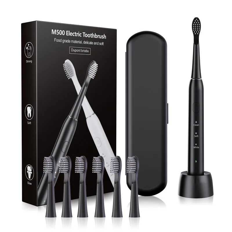 New Arrival Sonic electric toothbrush with 6 toothbrush heads IPX7 waterproof USB toothbrush adult ultrasonic toothbrush used for teeth cleaning G2410