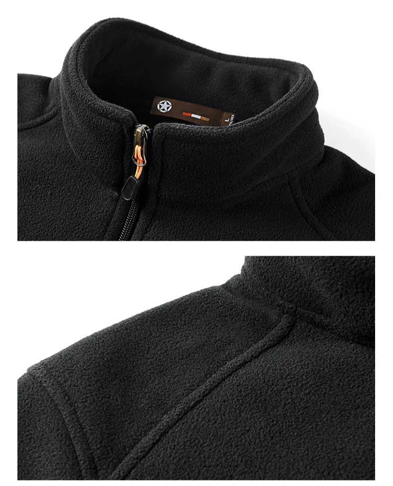 Mens Thermal Jacket 2024 Autumn and Winter New Solid Color Multi-Pocket Casual Outdoor Sports Coat Mens Fleece Liner stormcoatXJ241017