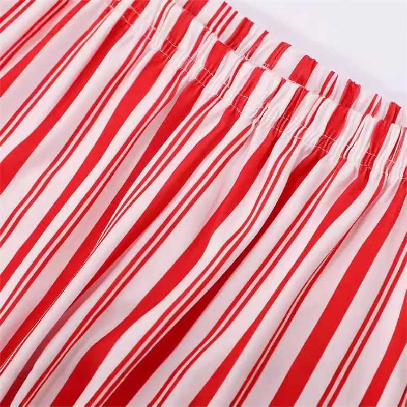 Striped Christmas Family Matching Set Father Mother Childrens Baby Pajama Set Father Mother and Me Christmas Pj Clothing W241015