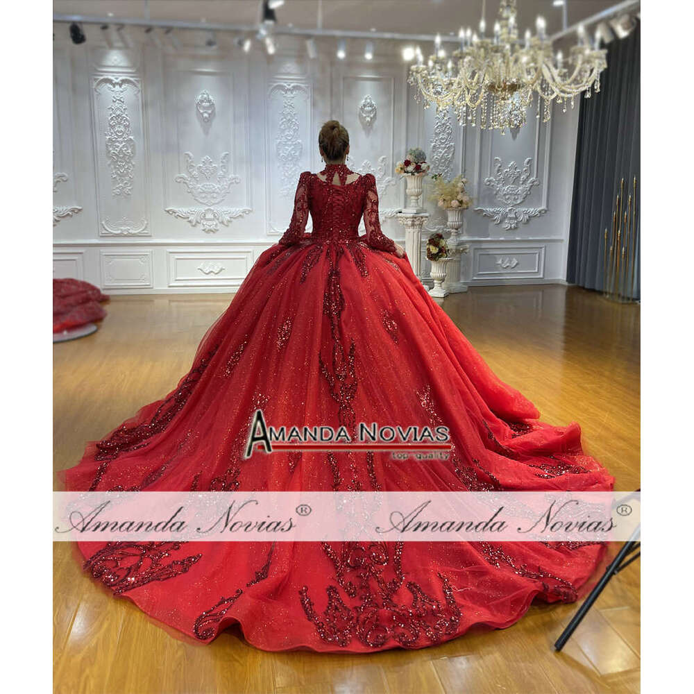 Wine Red Wedding Dresses New Ball Gown