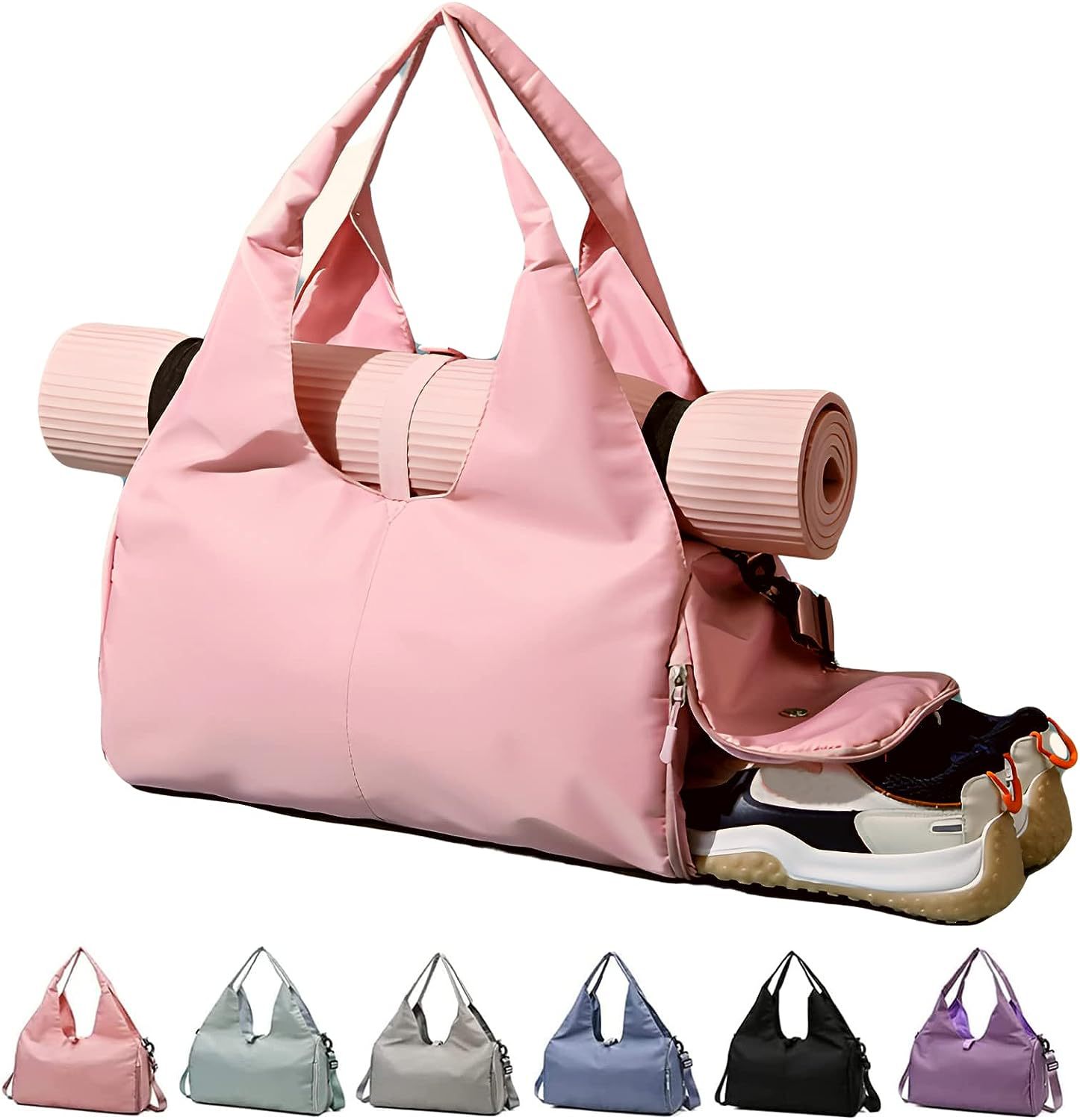 Yoga bag Women's sports fitness bag dry wet separation wear-resistant large capacity storage travel bag